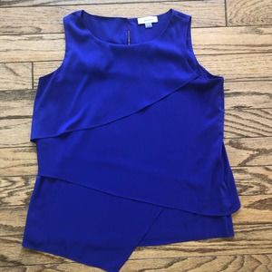 🌴  Calvin Klein chiffon overlay tiered top medium